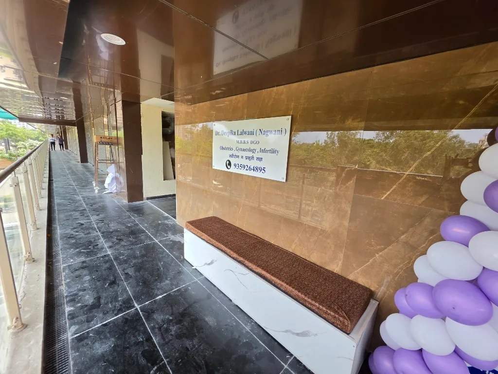 Executive Clinic Corridor and Official Nameplate for Dr. Deepika Lalwani (Nagwani)