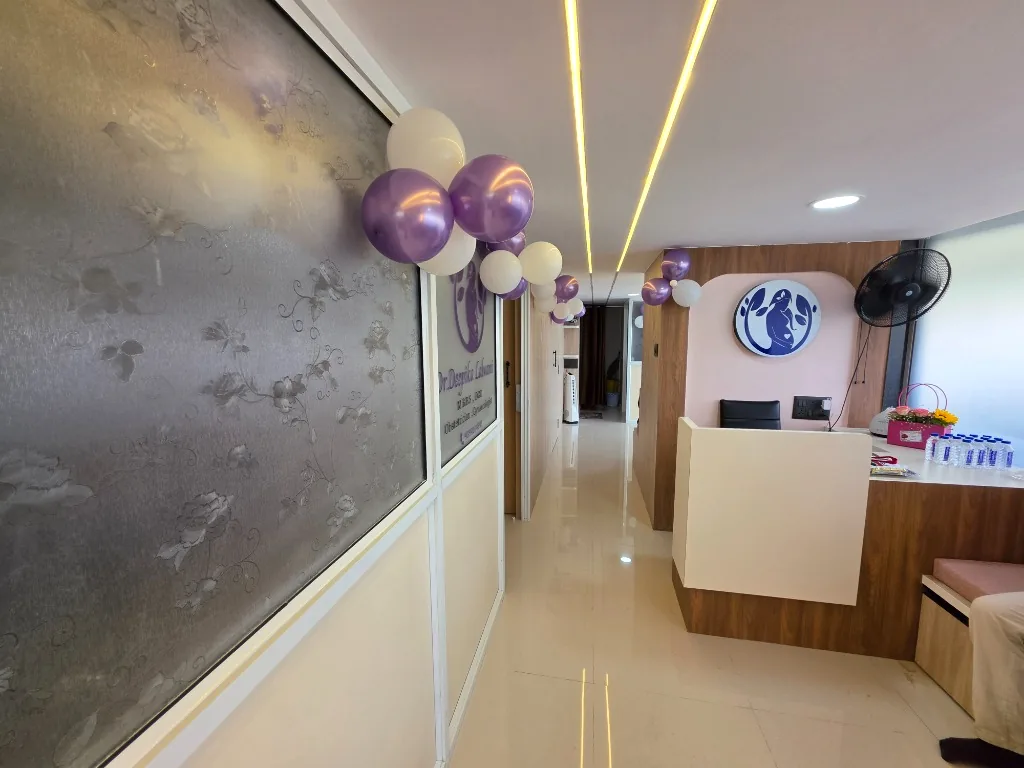Reception Counter and Executive Lobby at Dr. Deepika Lalwani's Clinic